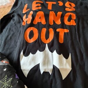 Kids Halloween Pajama Set - Black and Orange